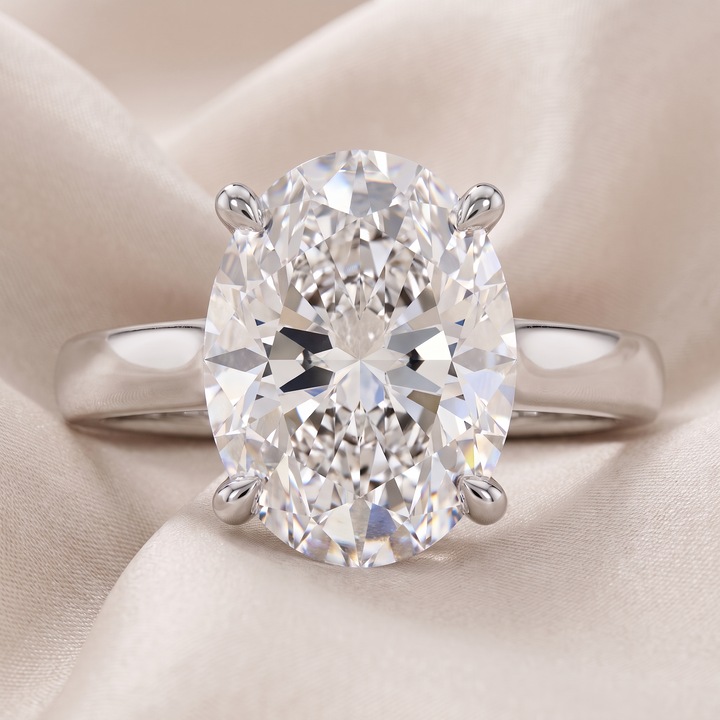 Cathedral Oval Solitaire
