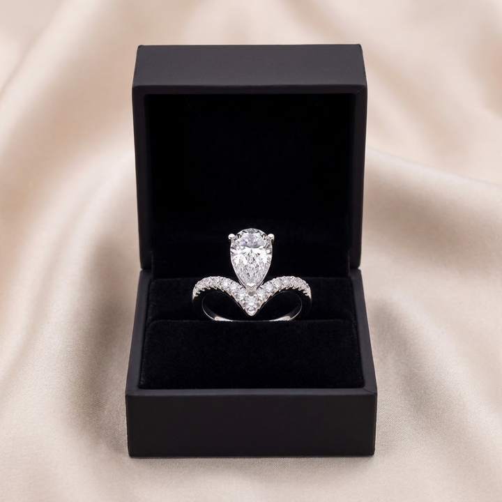 Pavé Band Round Solitaire