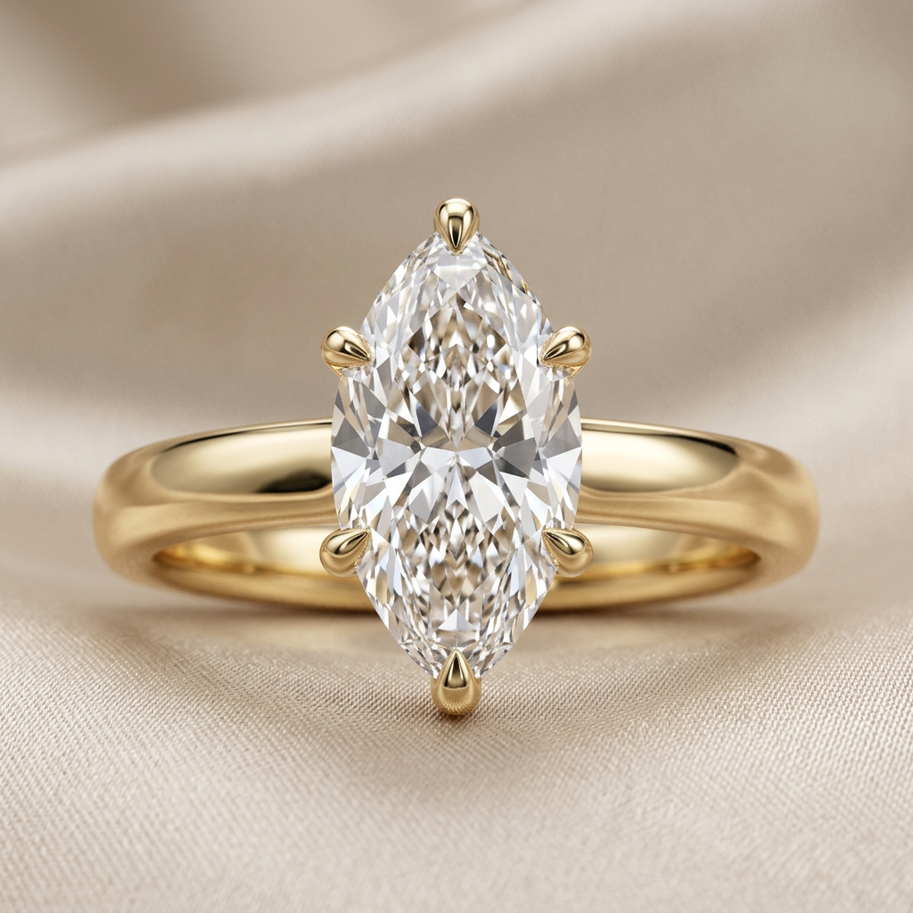 Marquise Vintage Vine Side Stone