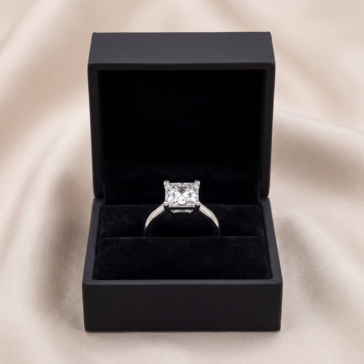 Princess Cut Solitaire