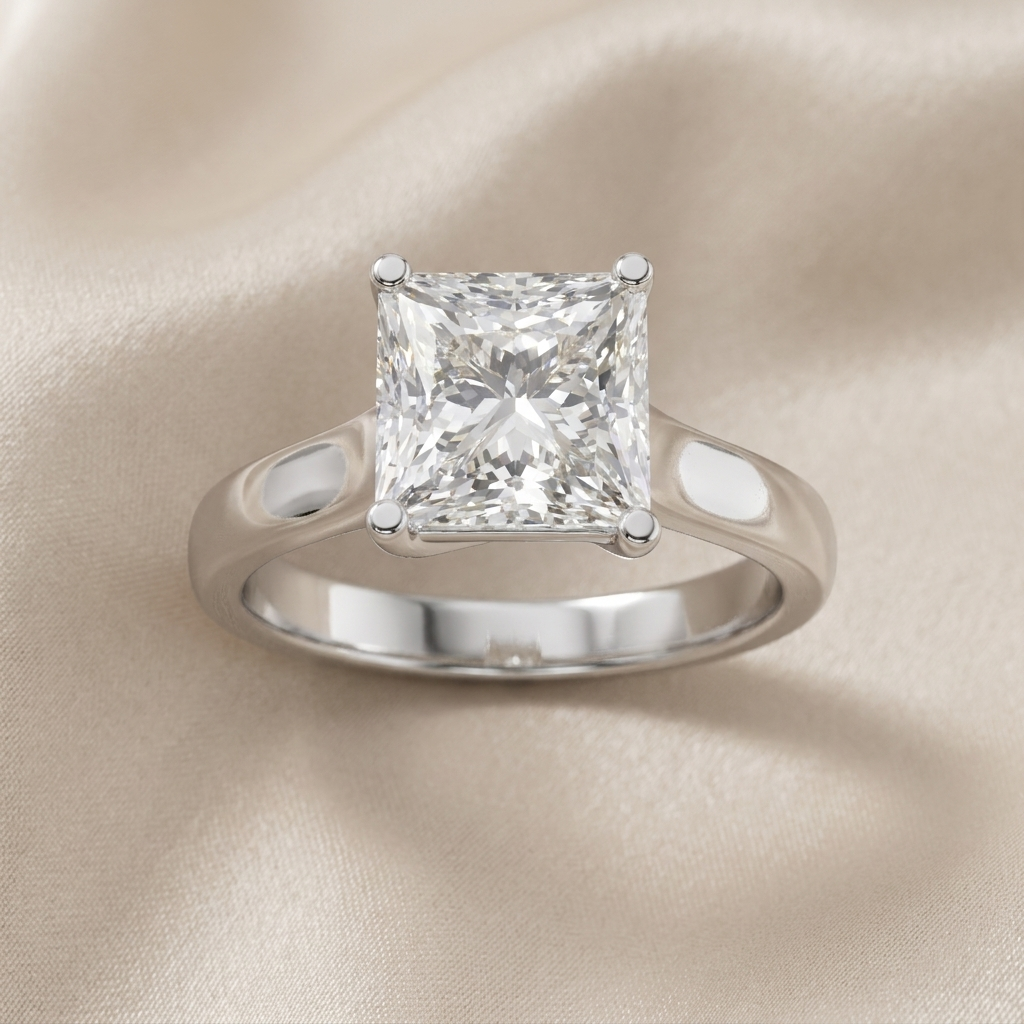 Princess Cut Solitaire