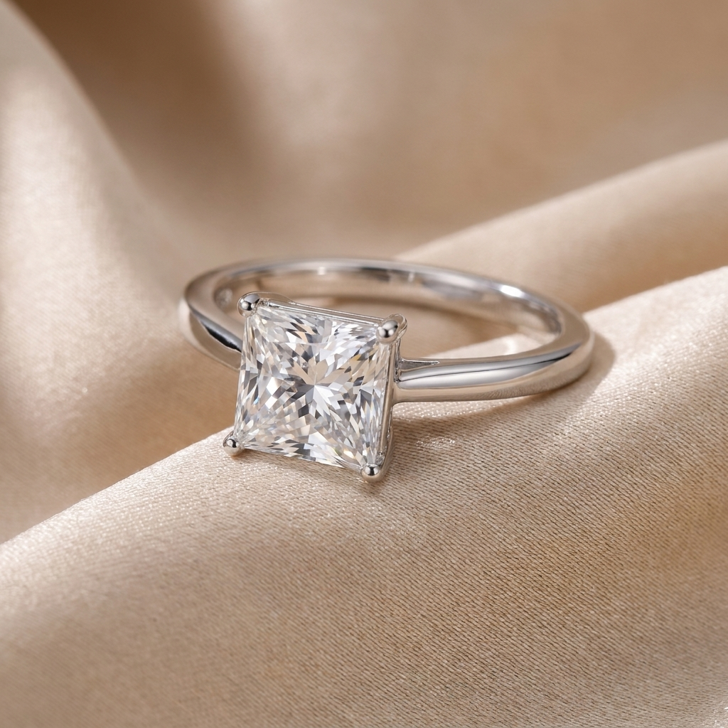 Princess Cut Solitaire