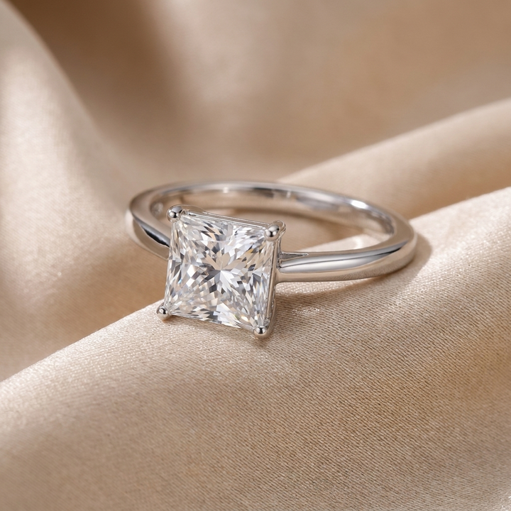 Princess Cut Solitaire