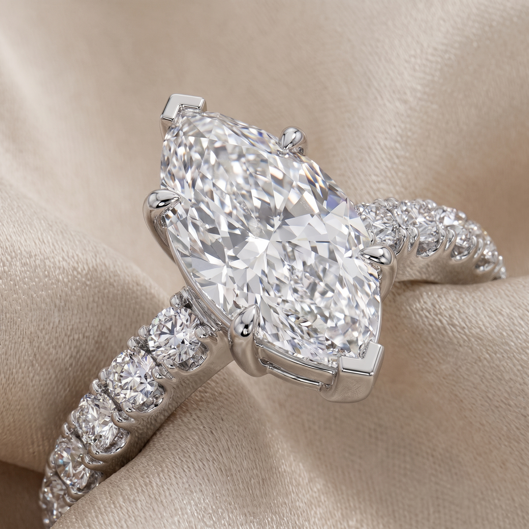 East-West Marquise Setting
