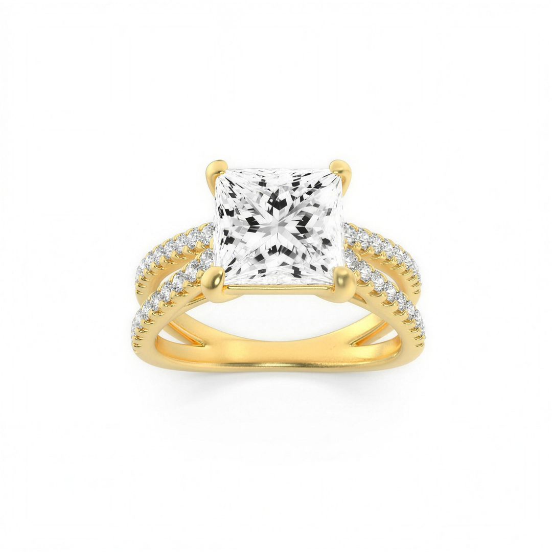 Princess Cut Channel Band