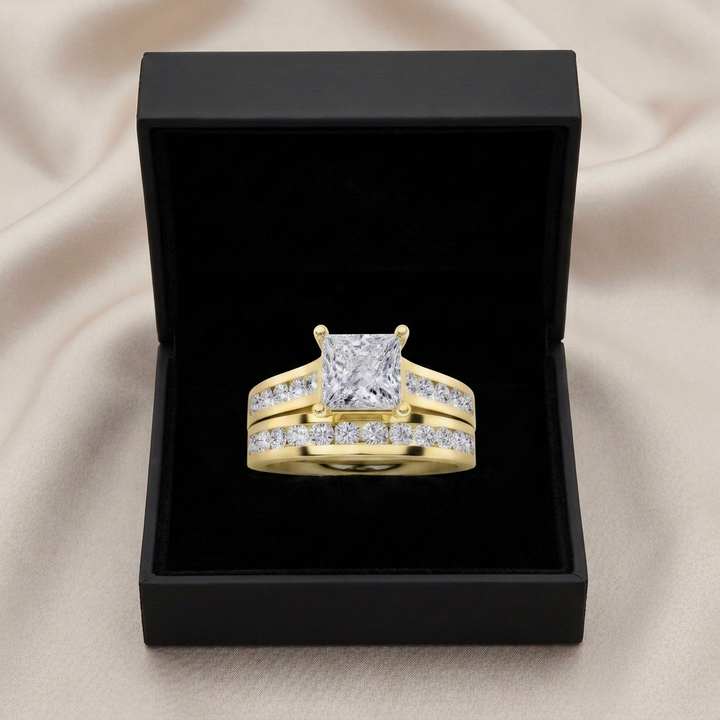 Princess Cut Channel Band — Men&