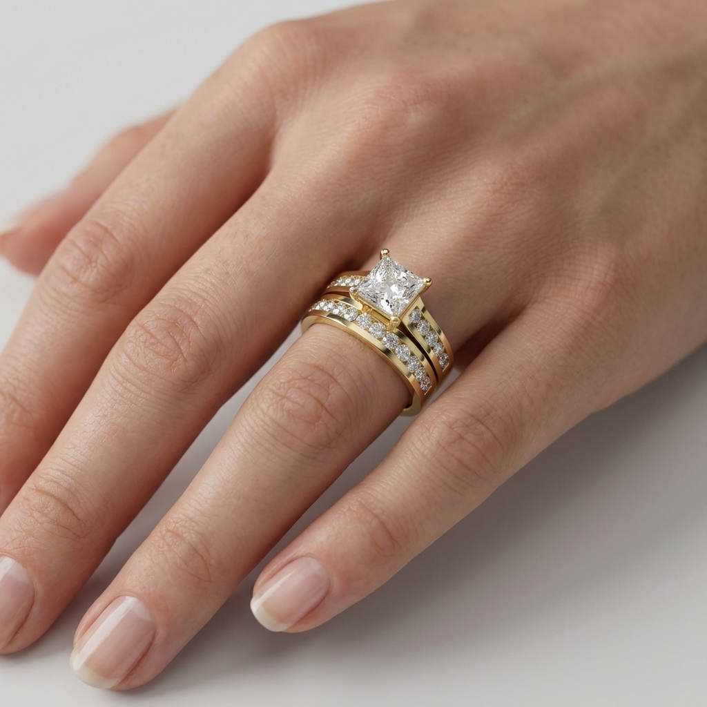 Princess Cut Channel Band — Men&