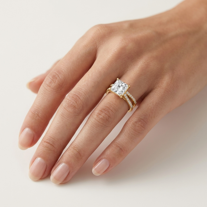 Princess Cut Channel Band