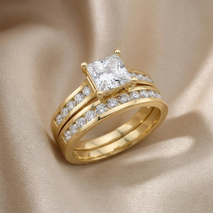 Princess Cut Channel Band — Men&