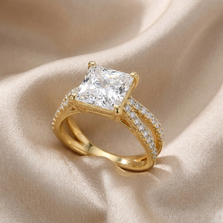 Princess Cut Channel Band