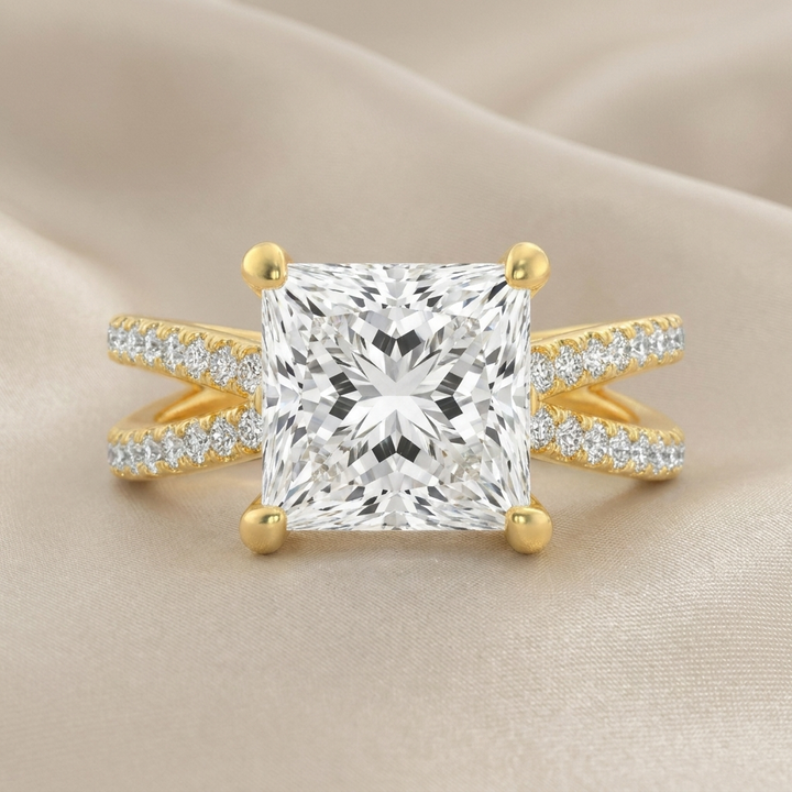 Princess Cut Channel Band