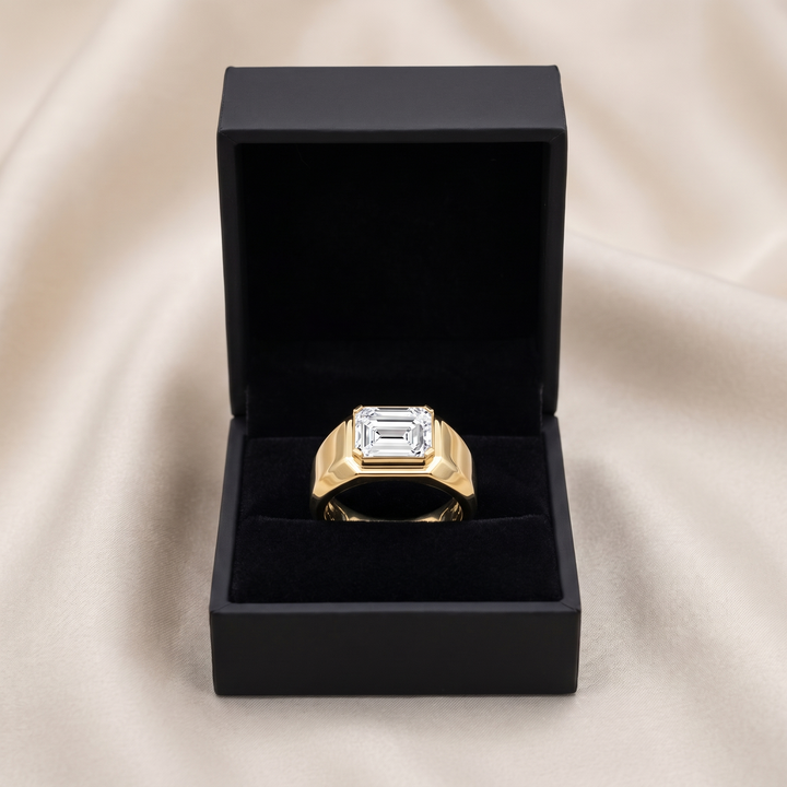 Plain Polished Gold Band — Women&