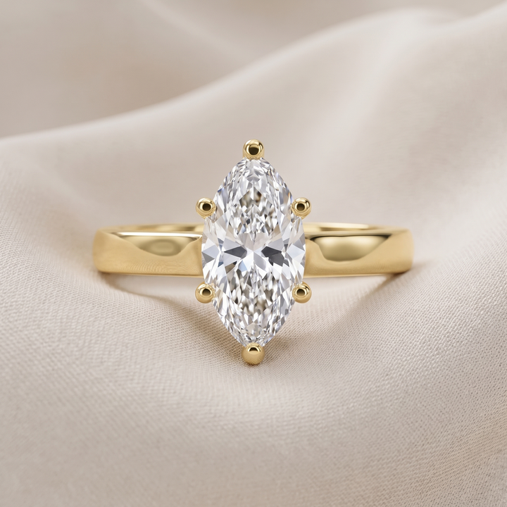 Marquise Diamond Wedding Band — Women&