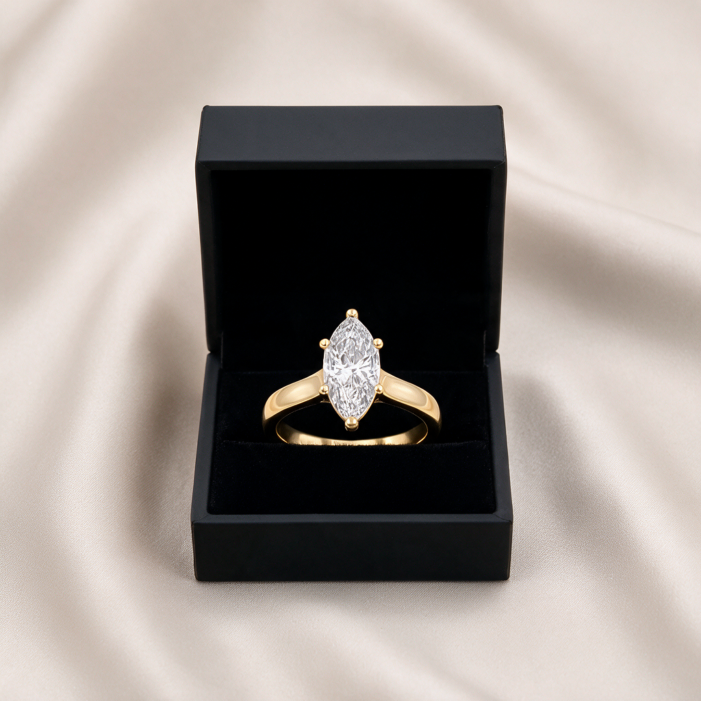 Marquise Diamond Wedding Band — Women&