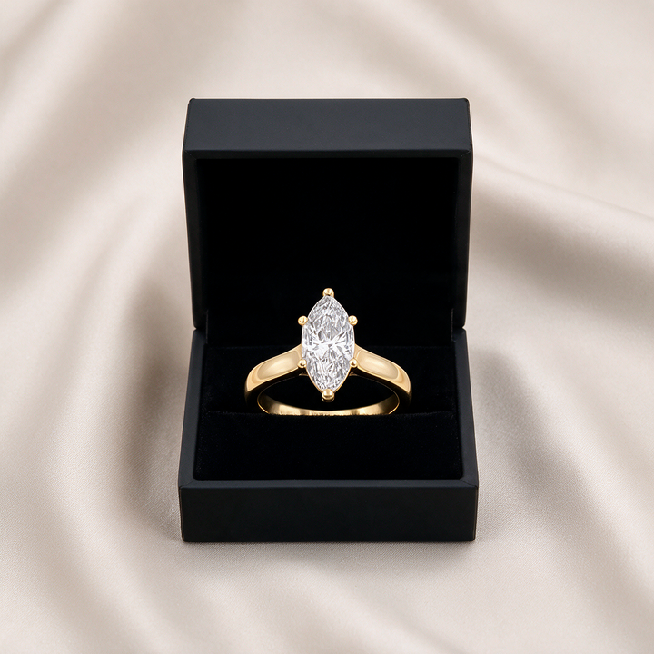 Marquise Diamond Wedding Band — Women&