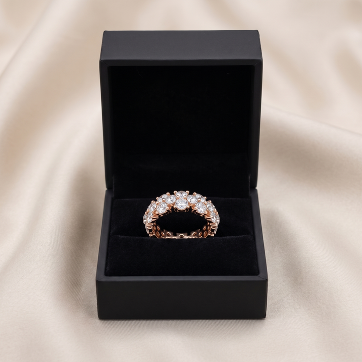 Half-Eternity Diamond Band — Women&