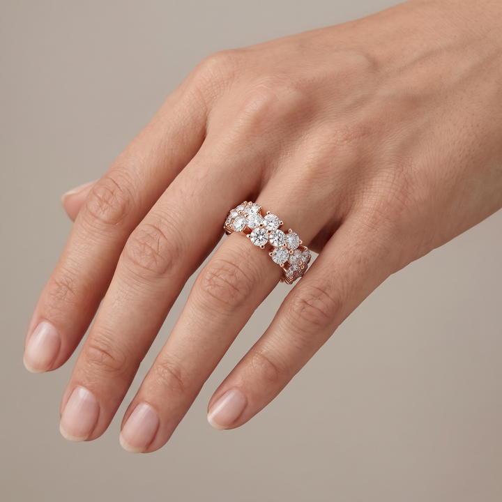 Half-Eternity Diamond Band — Women&