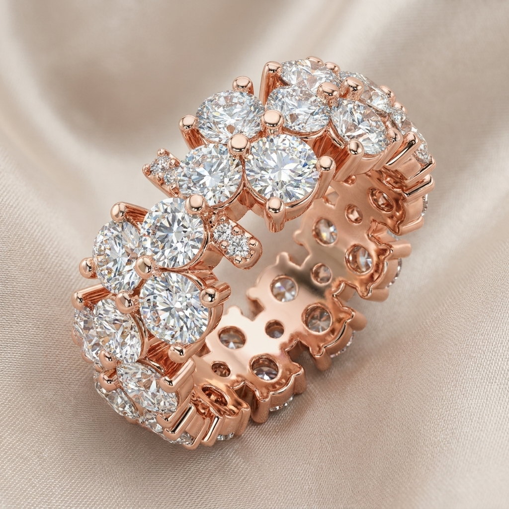 Half-Eternity Diamond Band — Women&