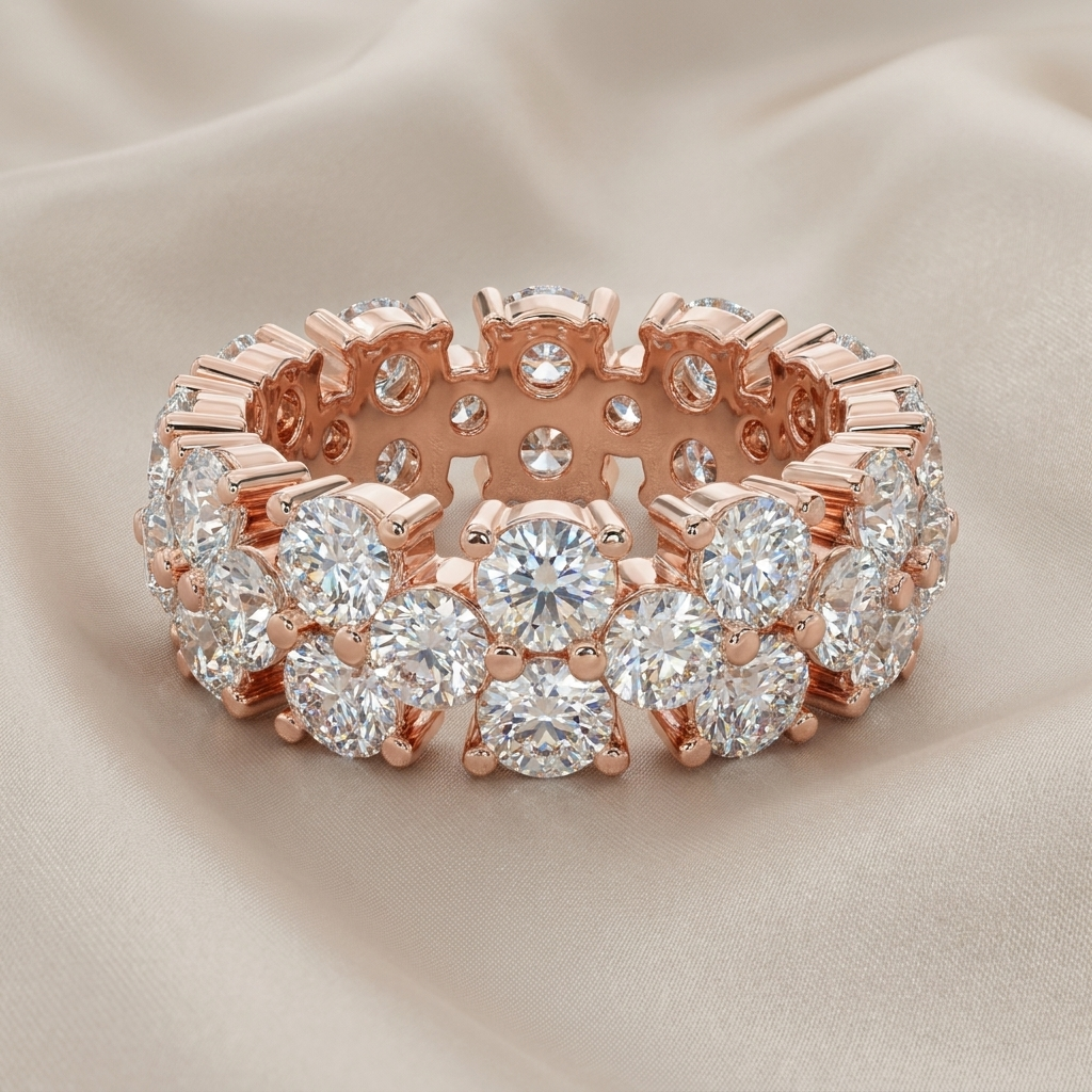 Half-Eternity Diamond Band — Women&