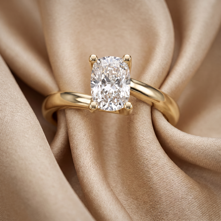 Asscher Cut Solitaire — Vintage