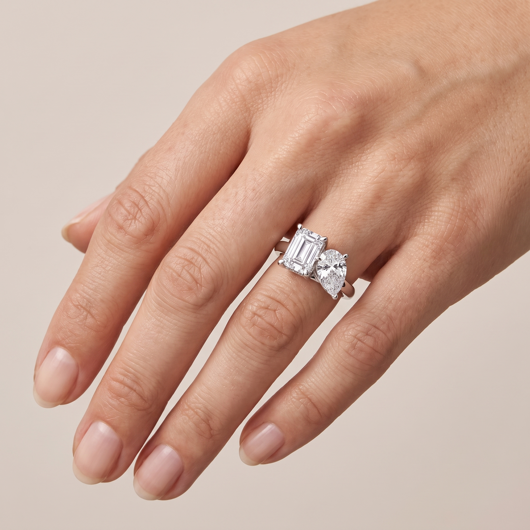 Toi et Moi — Oval + Emerald
