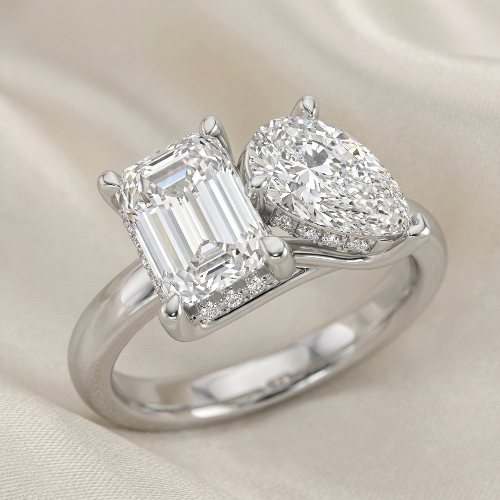 Toi et Moi — Oval + Emerald