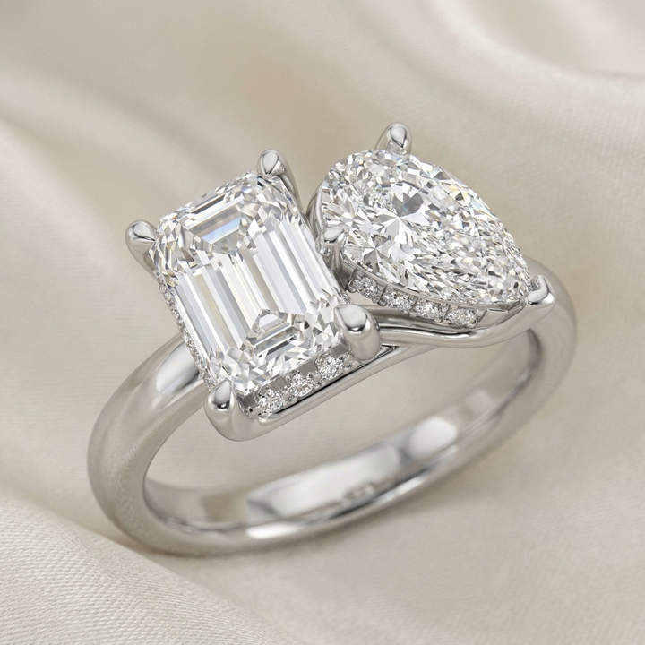Toi et Moi — Oval + Emerald